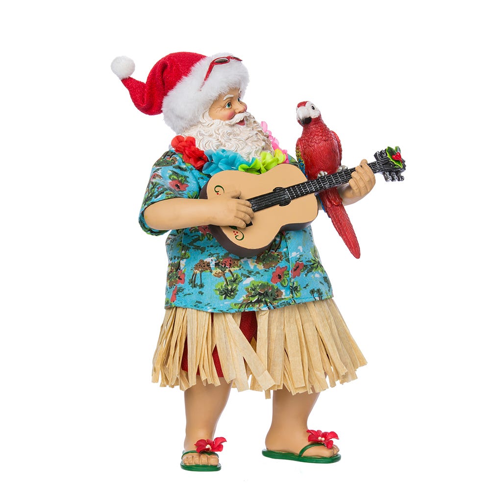 Kurt Adler 11-Inch Fabriché Beach Santa